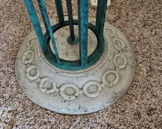 Art Deco Style Verdigris Floor Lamp