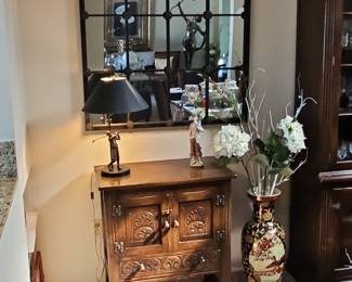 Arched Metal Window Pane Mirror