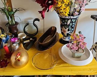 Artificial Floral Arrangement in Decorative Vase