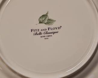 Fitz and Floyd "Belle Classique" Fruit Pattern Bone China Plates