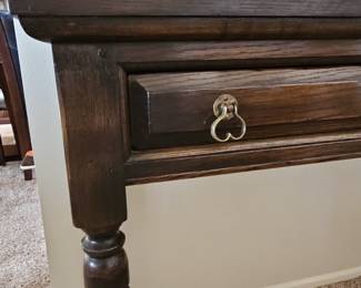 Antique Jacobean Style Oak Console Table