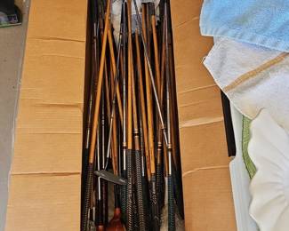 Mixed Set of Vintage Golf Clubs with Notable Brands