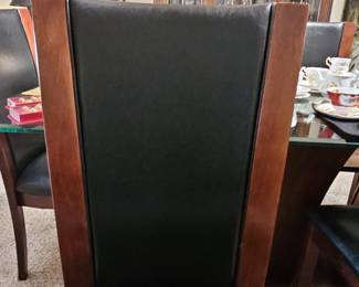 Furniture of America Manhattan Dark Cherry/Brown Side Chairs (Set of 4)