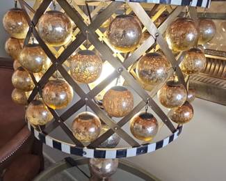 MacKenzie-Childs Courtly Check Bauble Table Lamp