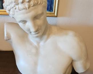 Bust of Hermes, Italian Ceramic