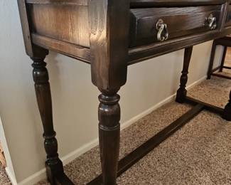 Antique Jacobean Style Oak Console Table