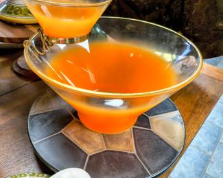 Mid Century Chip Dip serving ensemble