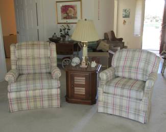 Ethan Allen His and Hers Side Chairs