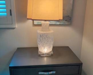 Italian blown glass lamps