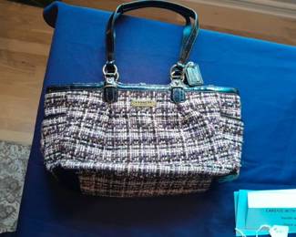 Coach Tweed hand bag
