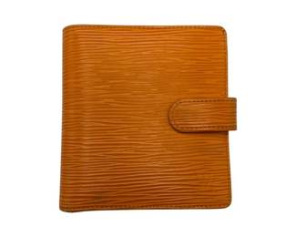 Louis Vuitton Orange Epi Leather Bifold Wallet