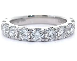 2 Carat Diamond Semi-Eternity Ring in 14k White Gold