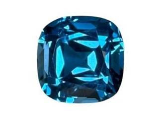 16.56 Carat Natural Blue Topaz (Cushion Cut)