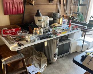workbench with tools