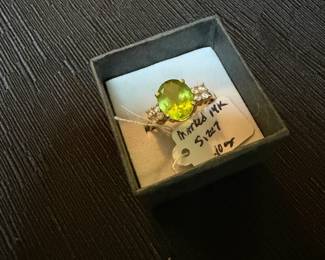 Marked 14K size 7 .10 oz 