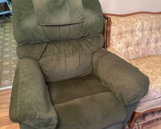Green rocker recliner 