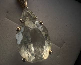 10K Topaz Pendant