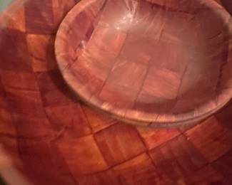 Woven Wood Bowls