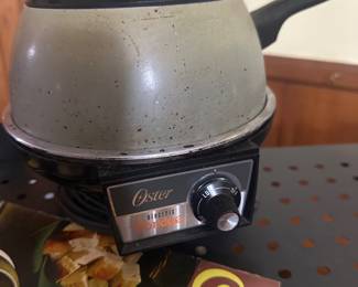 vintage Oster Electric Fondue Set