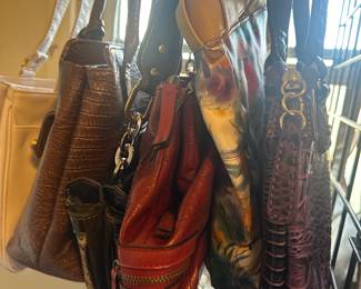 various women's purses