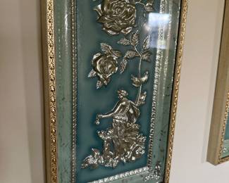 vintage 3D wall art panel