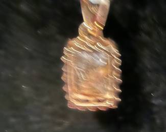 10K Pendant w/ 24” Silver Chain