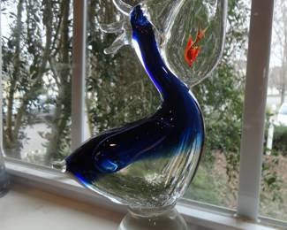 Hand Blown Glass Pelican