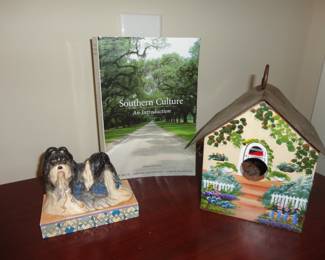 Jim Shore Dog "Ming"/ Bird House
