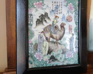 These next 2 pictures are heavy tiles that were framed