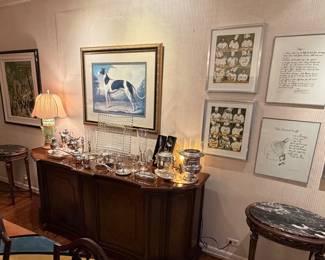 84" Baker sideboard - buffet server - credenza