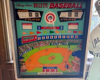 BullsEye Baseball Chicago Coins pinball machine 1967