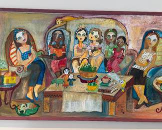 Super Amigas by Sandra Dooley -  original oil painting