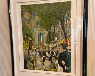 Guy Buffet - Champs Elysees - litho  #  265/500