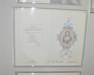 Collection of vintage signed menus from starred Michelin Chefs & luminaries