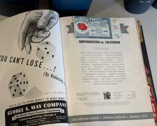 To be sold as a lot of 15 volumes of Vintage sports programs, tickets, etc.