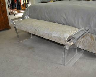 Vintage Barry Richman Lucite Bench