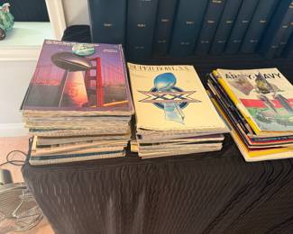 To be sold as ONE LOT of 15 volumes of bound Vintage sports programs, tickets, 200  unbound Football - Baseball programs, etc.  