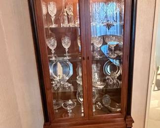 pair of Mahogany display  cabinets  36" x 87" x 18