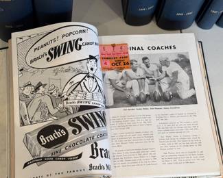 To be sold as a lot of 15 volumes of Vintage sports programs, tickets, etc.