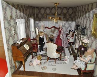 Doll Househouse #1 - to be sold furnished as lot # 1 to the highest offer.  Call prior to the sale  (805-444-6411) with your best offer