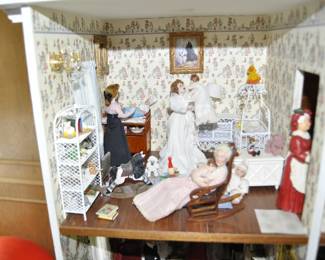 Doll Househouse #1 - to be sold furnished as lot # 1 to the highest offer.  Call prior to the sale  (805-444-6411) with your best offer