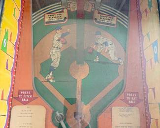 BullsEye Baseball Chicago Coins pinball machine 1967