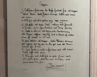 Great Chefs of America by Guy Buffet -  8 lithos - LTD ED   24 0f 500