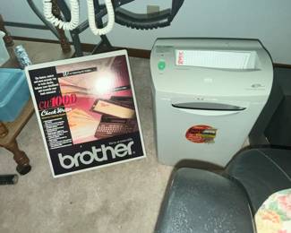 BROTHER CHECK WRITER & SHREDDER