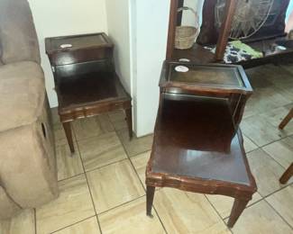 PAIR OF DUNCAN PHYFE STEP TABLES