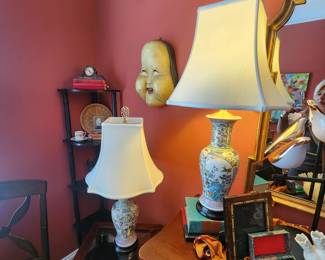 Pair of Chinoiserie Style Lamps