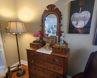 Antique Dresser with Glove Boxes