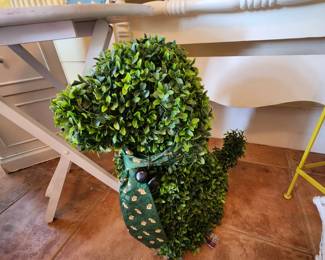 Boxwood Dog Topiary