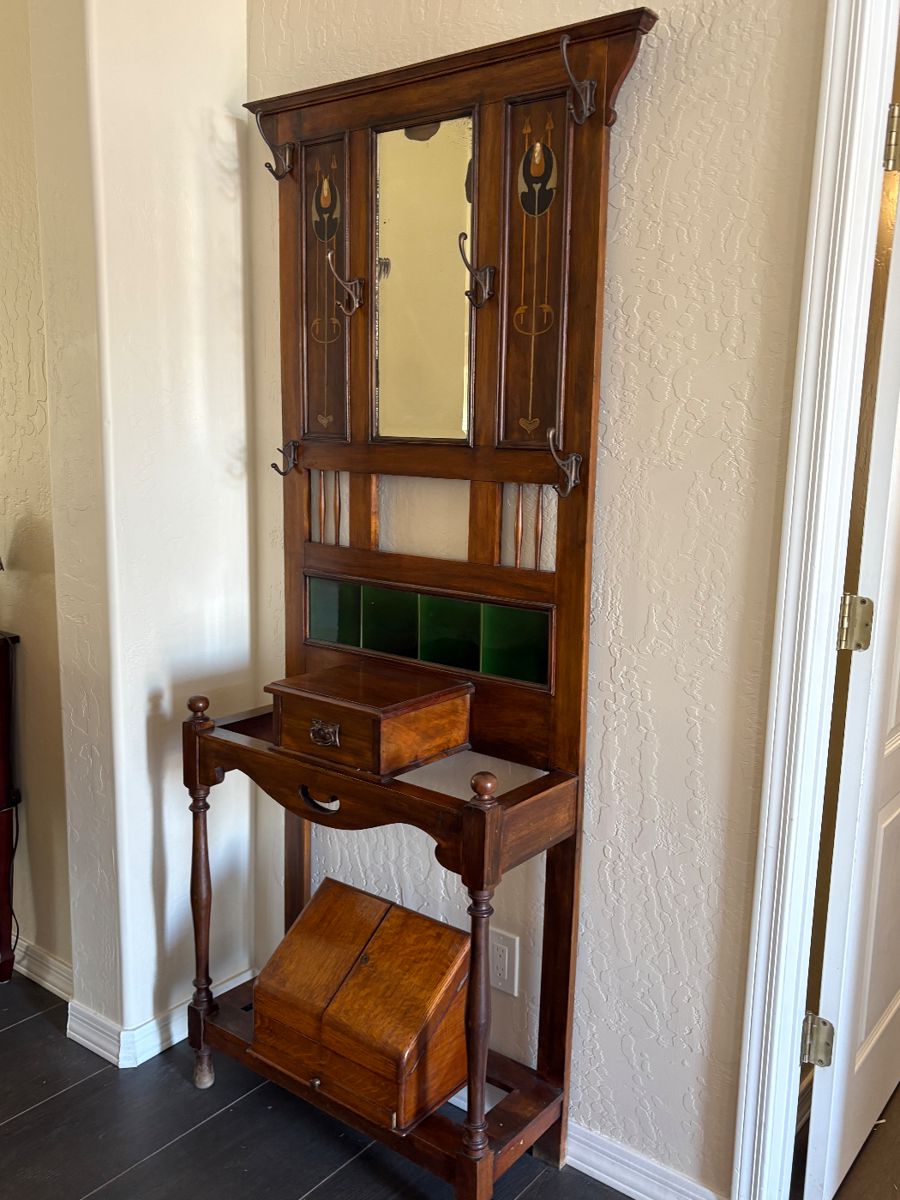 Antique Hall Tree