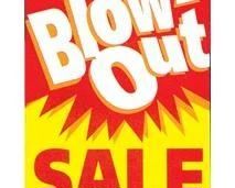 BLOW OUT SALE LOGO